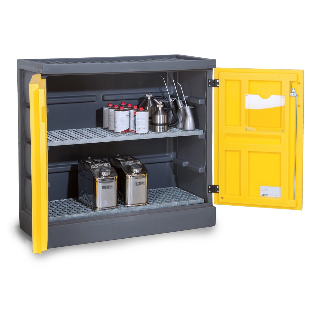 Illustration du produit: Denios armoire pour produits chimiques en polyéthylène (PE), H x l x P 1 130 x 1 225 x 640 mm, 2 grilles galvanisées