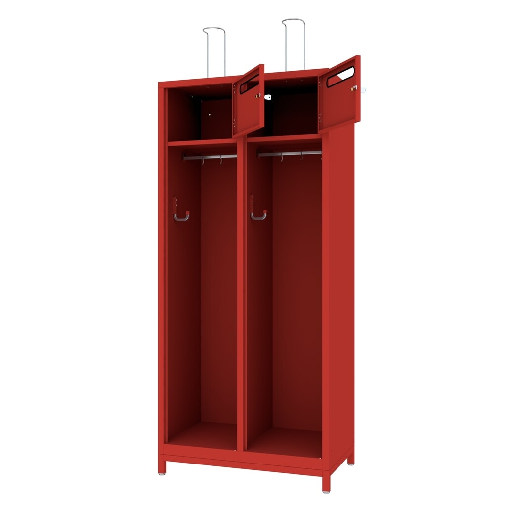 Armoire incendie PAVOY avec compensation de niveau + fente intégrée, HxlxP 1 850 x 830 x 500 mm N° de l'image du produit 2 : Armoire incendie PAVOY avec compensation de niveau + fente intégrée, HxlxP 1 850 x 830 x 500 mm