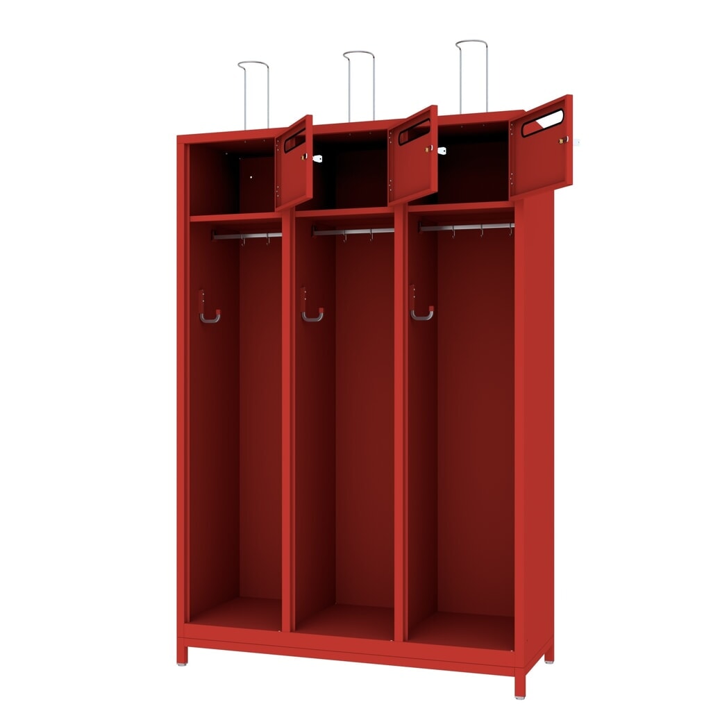 Armoire incendie PAVOY avec compensation de niveau + fente intégrée, HxlxP 1 850 x 1 230 x 500 mm N° de l'image du produit 2 : Armoire incendie PAVOY avec compensation de niveau + fente intégrée, HxlxP 1 850 x 1 230 x 500 mm