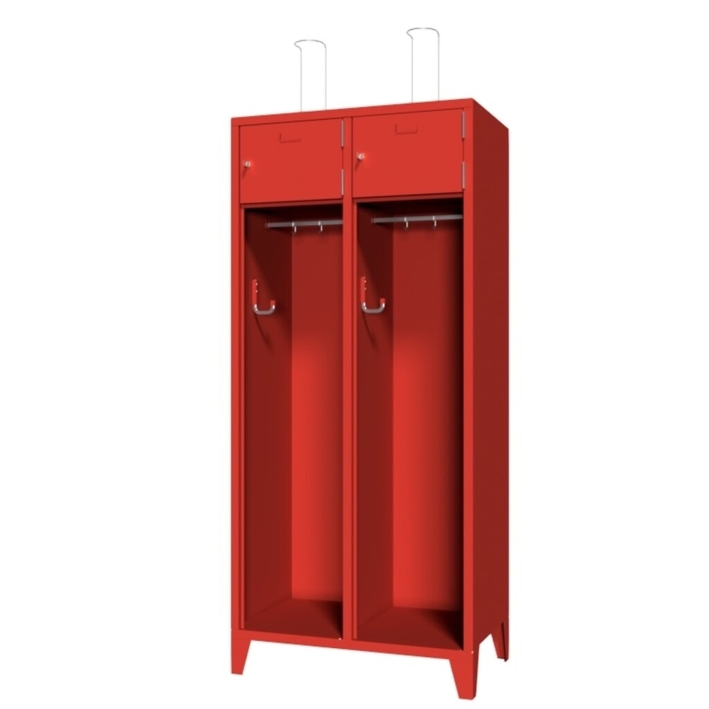 Armoire incendie PAVOY avec pieds + cadre porte-étiquette, HxlxP 1 850 x 830 x 500 mm Illustration du produit: Armoire incendie PAVOY avec pieds + cadre porte-étiquette, HxlxP 1 850 x 830 x 500 mm