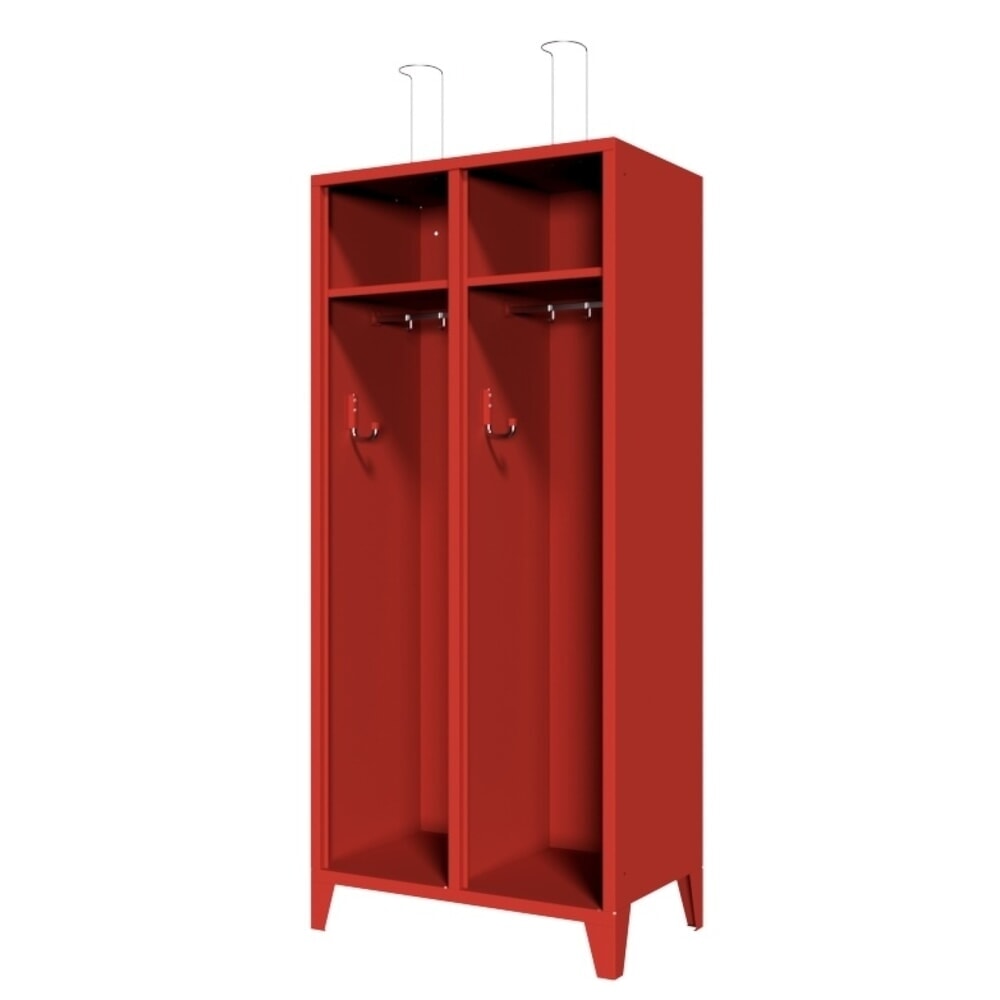 Illustration du produit: Armoire incendie PAVOY avec pieds + casier, HxlxP 1 850 x 830 x 500 mm