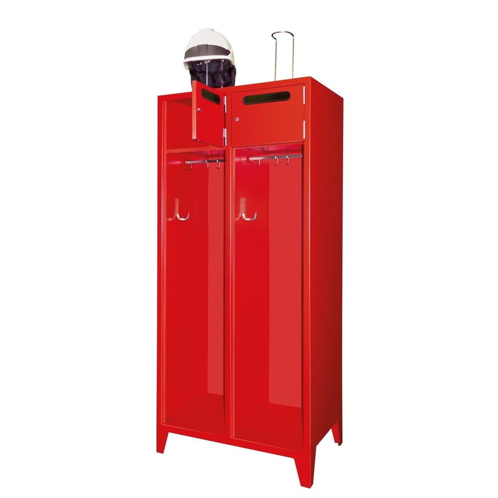 Illustration du produit: Armoire incendie PAVOY avec pieds et fente, H x l x P 1 850 x 830 x 500 mm