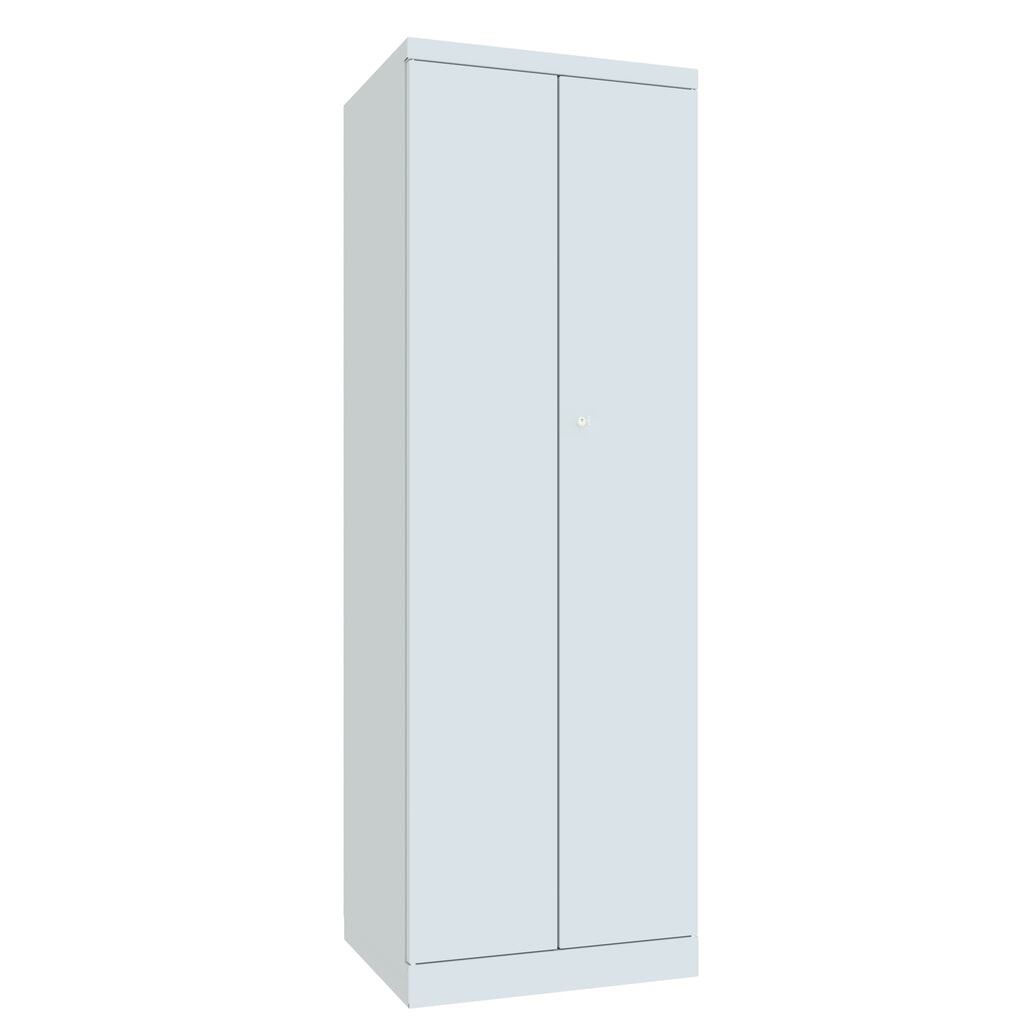 Armoire-penderie PAVOY avec portes battantes, H x l x P 1 800 x 600 x 500, fermeture centralisée, gris clair, gris clair N° de l'image du produit 2 : Armoire-penderie PAVOY avec portes battantes, H x l x P 1 800 x 600 x 500, fermeture centralisée, gris clair, gris clair