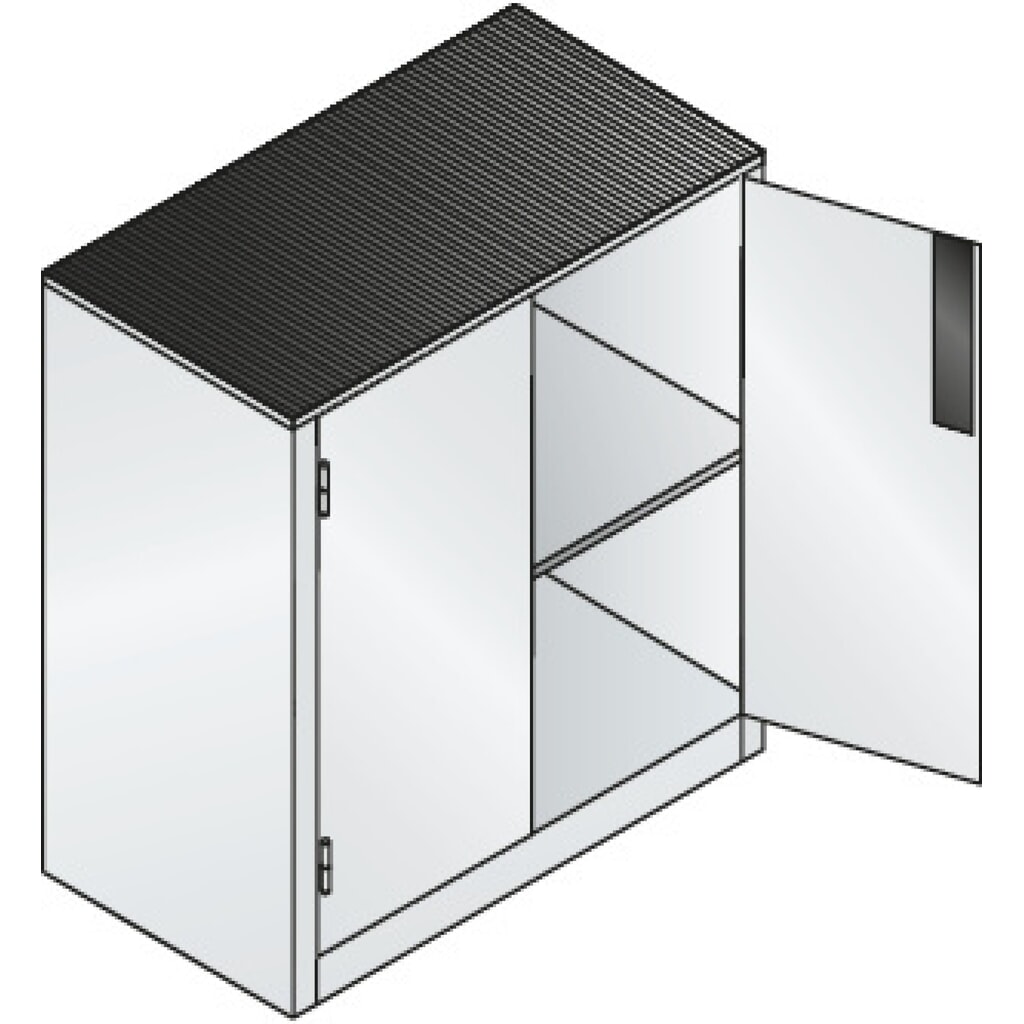 Armoire pour charges lourdes C+P avec 1 tablette, H x l x P 1 000 x 930 x 500 mm, gris anthracite, bleu clair N° de l'image du produit 4 : Armoire pour charges lourdes C+P avec 1 tablette, H x l x P 1 000 x 930 x 500 mm, gris anthracite, bleu clair