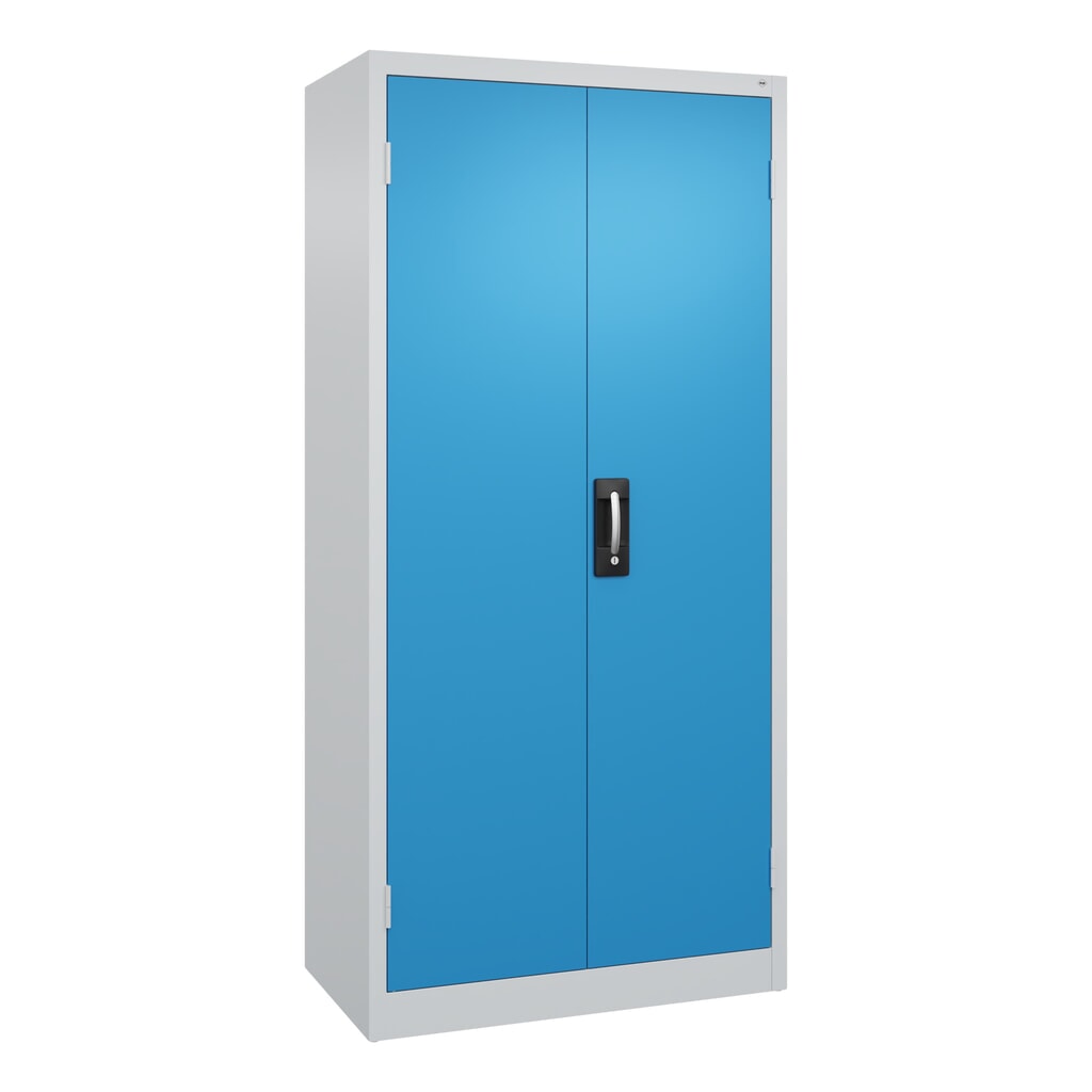 Armoire pour charges lourdes C+P avec 4 tablettes, H x l x P 1 950 x 930 x 500 mm, gris clair, bleu clair Illustration du produit: Armoire pour charges lourdes C+P avec 4 tablettes, H x l x P 1 950 x 930 x 500 mm, gris clair, bleu clair