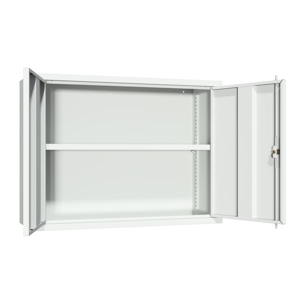 N° de l'image du produit 3 : Armoire suspendue PAVOY, H x l x P 600 x 800 x 300 mm, gris clair, gris clair
