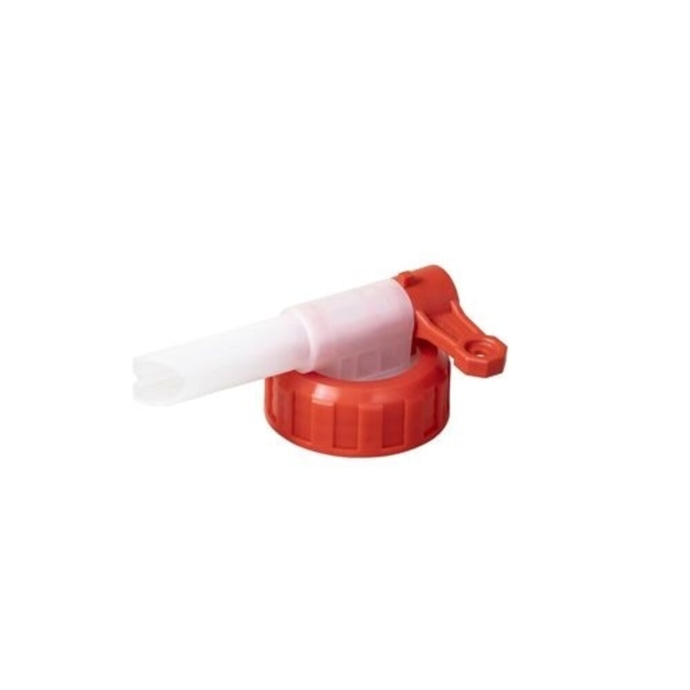 N° de l'image du produit 1 : Denios robinet en plastique, apte au contact alimentaire, résistant aux acides AH 40, diamètre du filetage 42 mm