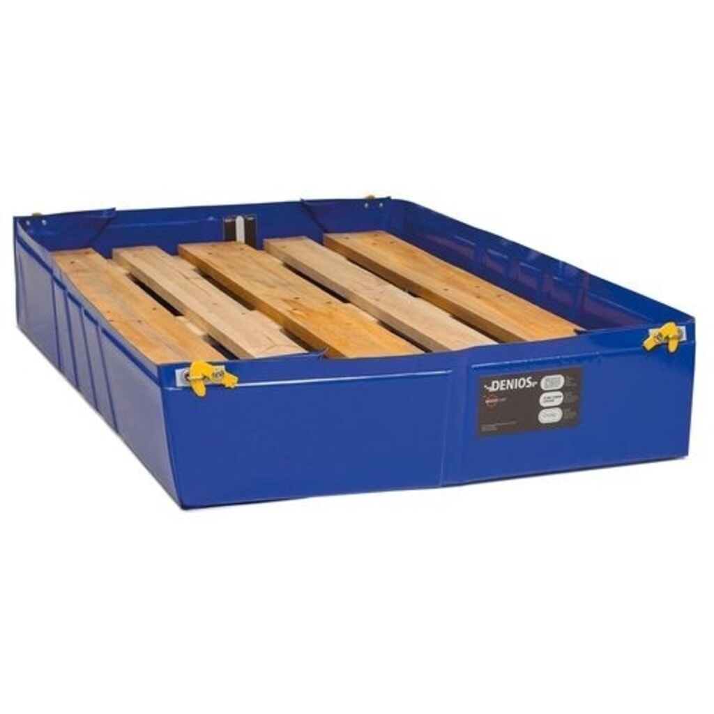 Illustration du produit: Denios bac de rétention réutilisable pliable en plastique, volume de 25 l, H x l x P 125 x 350 x 700 mm