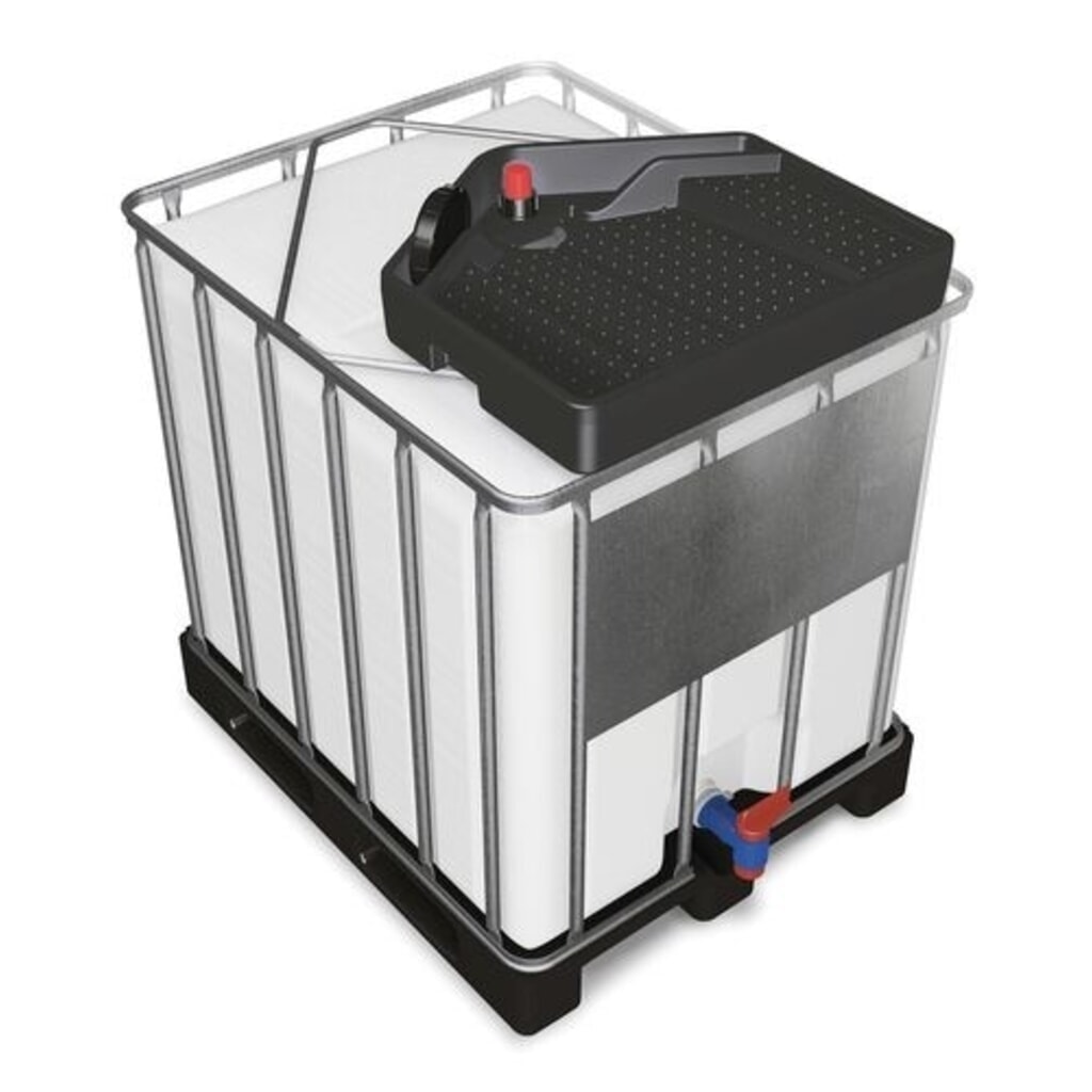 Illustration du produit: Denios entonnoir pour IBC FALCON en polyéthylène (PE), 15 l, carré, ouverture de vidange Ø 145 mm