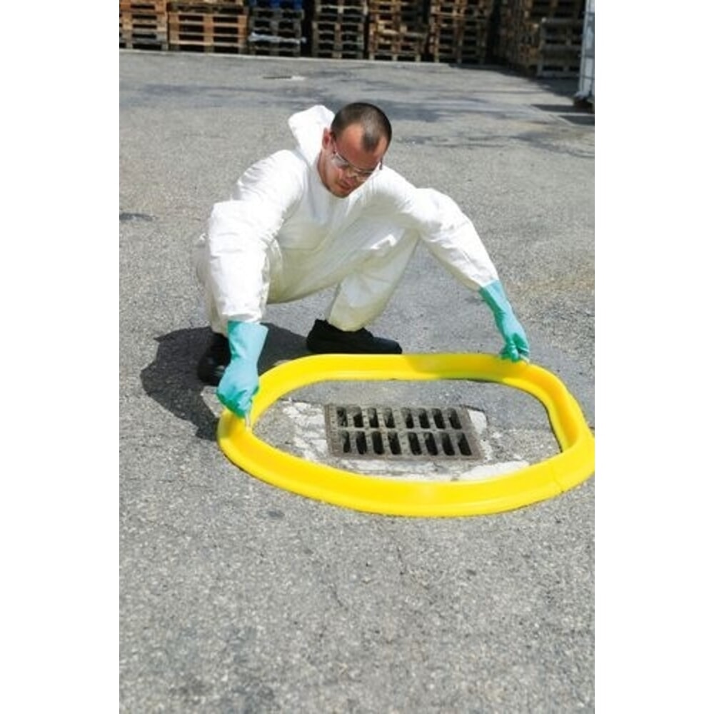 Illustration du produit: Denios barrière de protection flexible pour la protection des canalisations en forme de serpent, longueur 2 000 mm, hauteur 100 mm