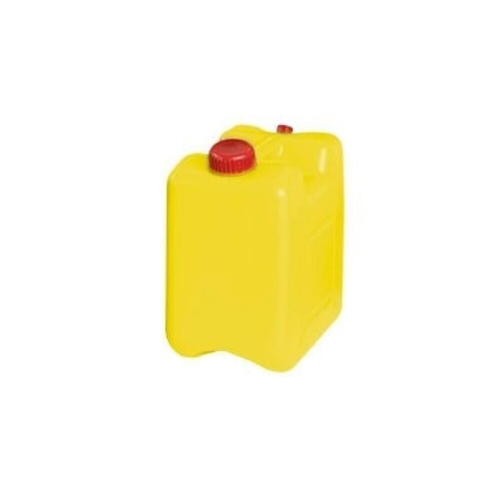 N° de l'image du produit 1 : Denios bidon d’élimination en PE-HD, avec raccord de purge, 10 l, jaune
