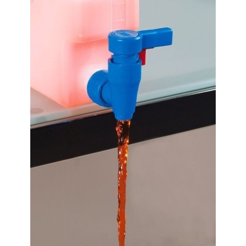 N° de l'image du produit 2 : Robinet de vidange pour bidons Denios compacts et à large ouverture, court