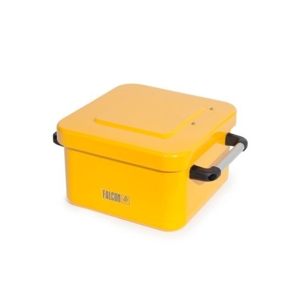 N° de l'image du produit 2 : Denios Nettoyeur de petites pièces FALCON en acier, connexion à la terre, peint, avec tamis d'immersion, 10 l