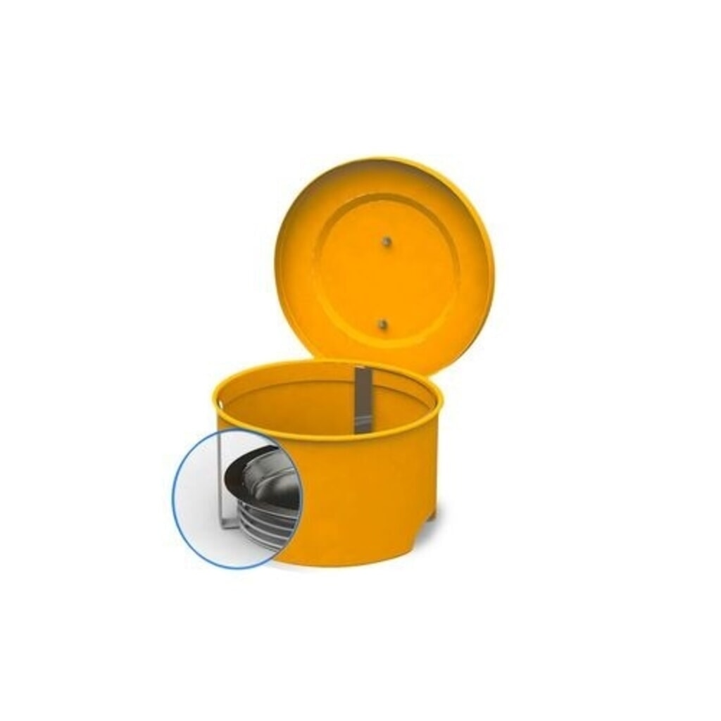 N° de l'image du produit 2 : Denios Nettoyeur de petites pièces FALCON en acier peint, avec tamis d’immersion, 4 l