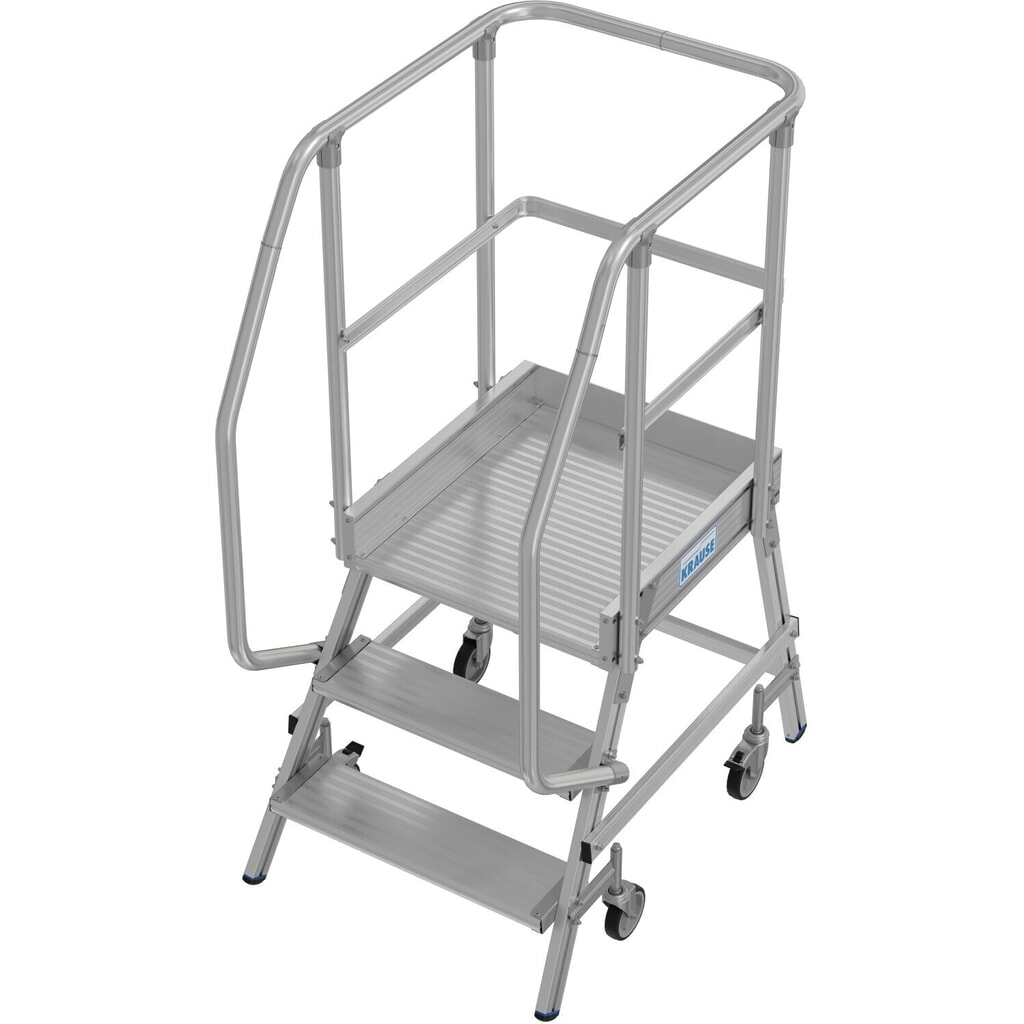 Illustration du produit: Échelle à plate-forme KRAUSE®, mobile, hauteur déployée 0,70 m