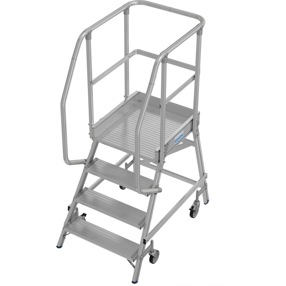 N° de l'image du produit 1 : Échelle à plate-forme KRAUSE®, mobile, hauteur déployée 0,95 m