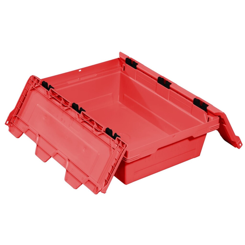 Allit Eurobox, en PP, haut. x larg. x prof. 349 x 600 x 400 mm, 29 litres, rouge N° de l'image du produit 3 : Allit Eurobox, en PP, haut. x larg. x prof. 349 x 600 x 400 mm, 29 litres, rouge