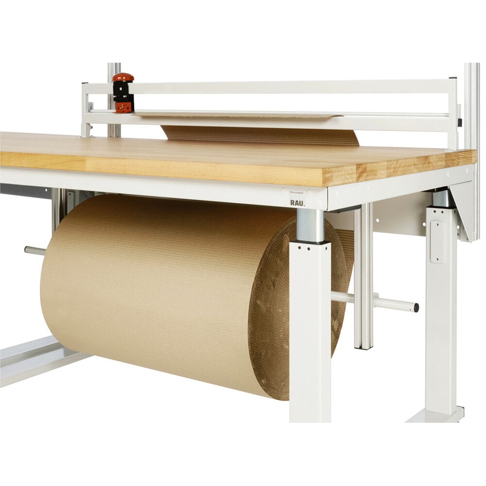 N° de l'image du produit 2 : Unité de déroulage pour table d’emballage RAU, à monter sous le plateau de travail, H x l x P 480 mm x 1 260 mm x 360 mm