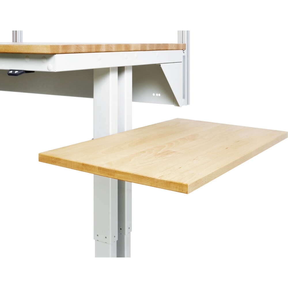 N° de l'image du produit 2 : Étagère latérale pour table d’emballage RAU, pour montage sur base de système, H x l x P 100 mm x 450 mm x 800 mm