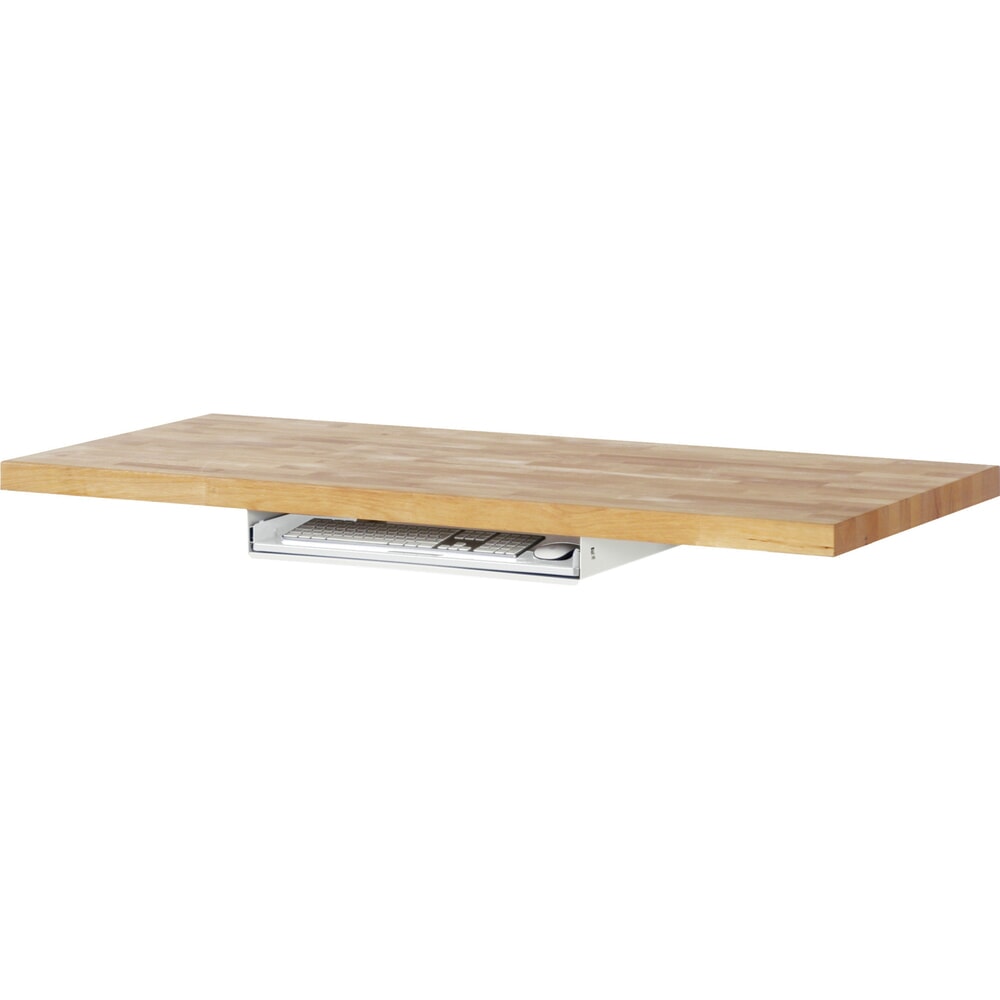 N° de l'image du produit 3 : Clavier coulissant pour table d’emballage RAU, gris clair, H x l x P 85 mm x 640 mm x 485 mm