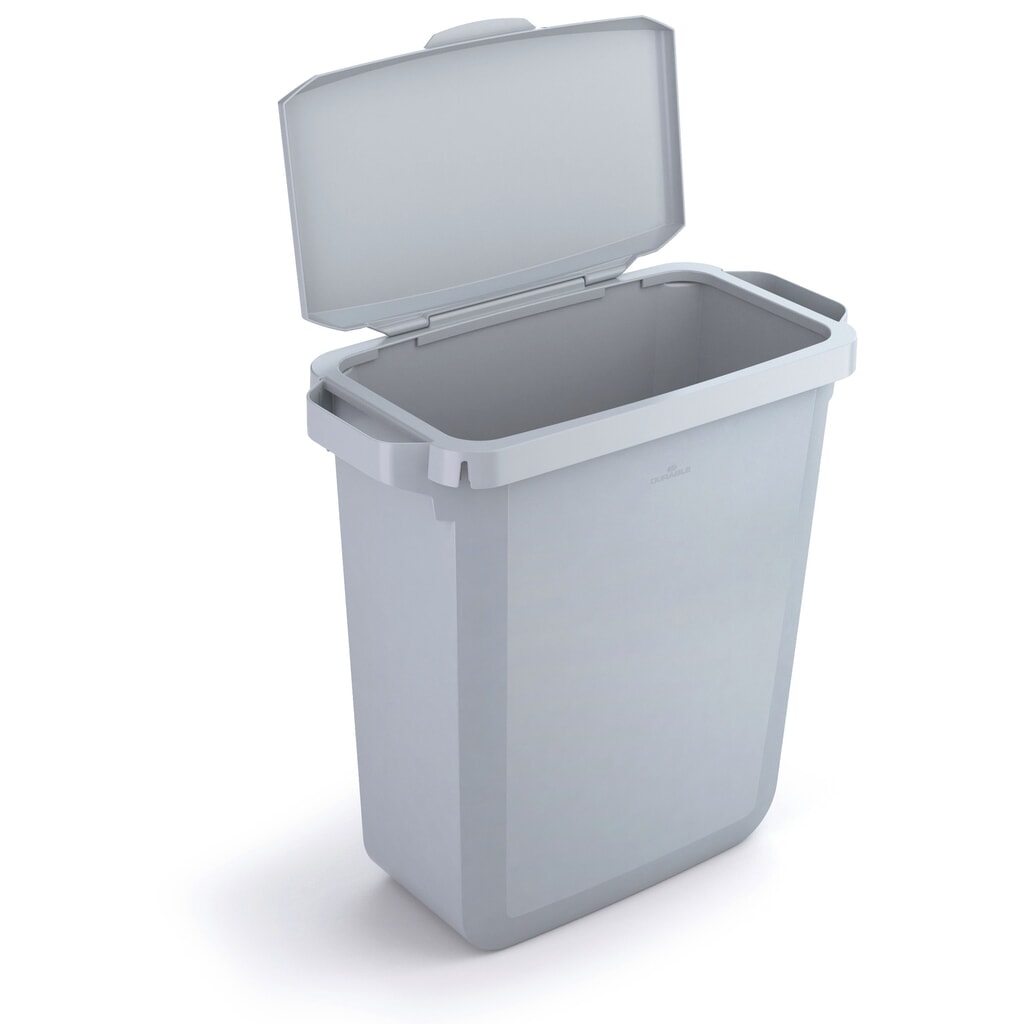 DURABLE Poubelle DURABIN® pour intérieur, volume 60 l, avec couvercle basculant et rabattable, gris Illustration du produit: DURABLE Poubelle DURABIN® pour intérieur, volume 60 l, avec couvercle basculant et rabattable, gris