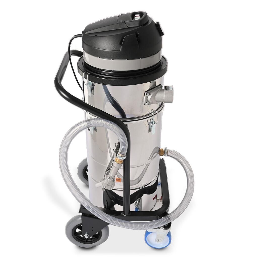 N° de l'image du produit 9 : Steinbock® aspirateur d’huile et de copeaux à pompe VS 2/90 SUB OIL, puissance max. 2 600 W, capacité 90 l, acier inoxydable