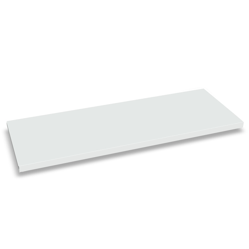 Illustration du produit: Tablette pour armoire à produits de nettoyage PAVOY, côté droit, profondeur 400 mm, revêtement par poudrage, avec support, tringle et crochets, gris clair