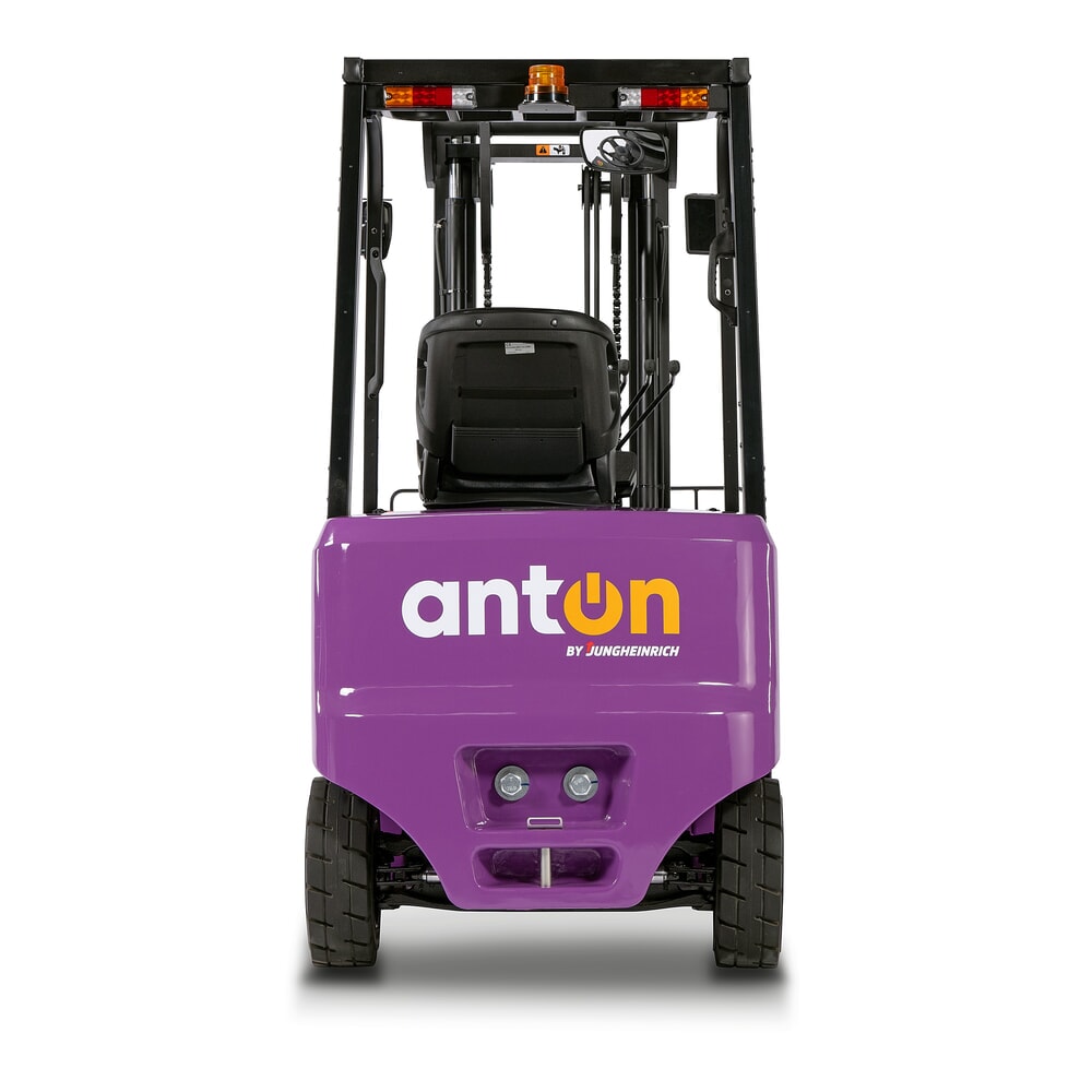 N° de l'image du produit 7 : AntOn by Jungheinrich chariot élévateur électrique CBH 2.0 avec mât télescopique double, hauteur de levage 3 300 mm, capacité de charge 2 000 kg, avec chargeur embarqué