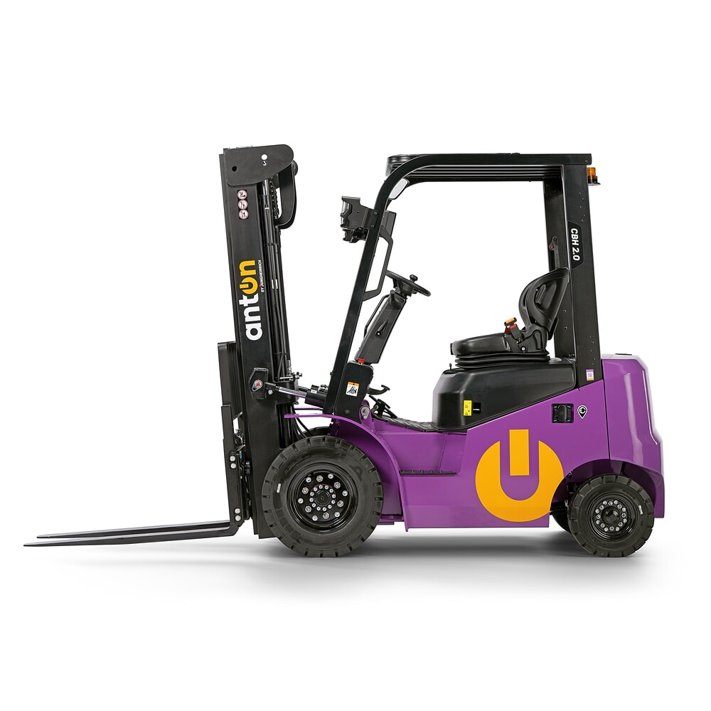 N° de l'image du produit 9 : AntOn by Jungheinrich chariot élévateur électrique CBH 2.0 avec mât télescopique double, hauteur de levage 3 300 mm, capacité de charge 2 000 kg, avec chargeur embarqué