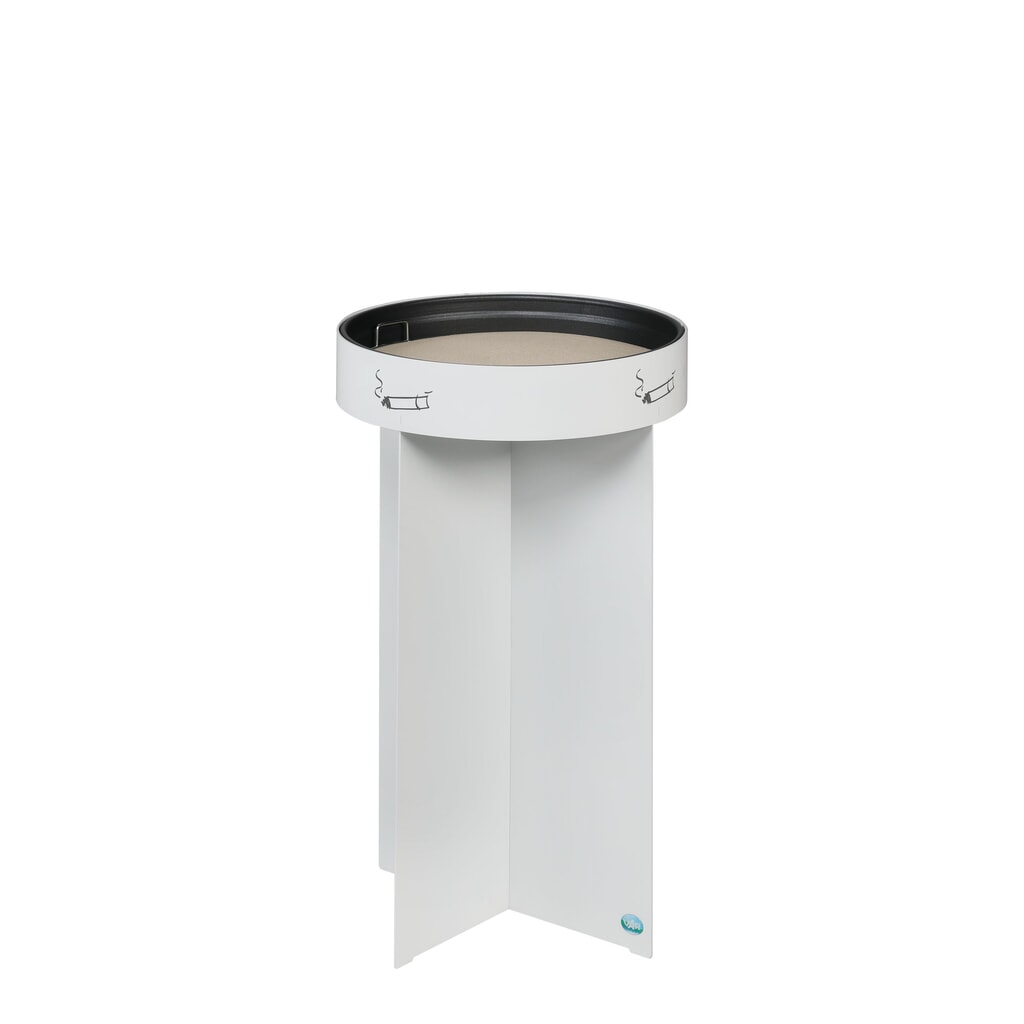 Illustration du produit: Cendrier sur pied VAR® R 44, en acier galvanisé, sans toit de protection