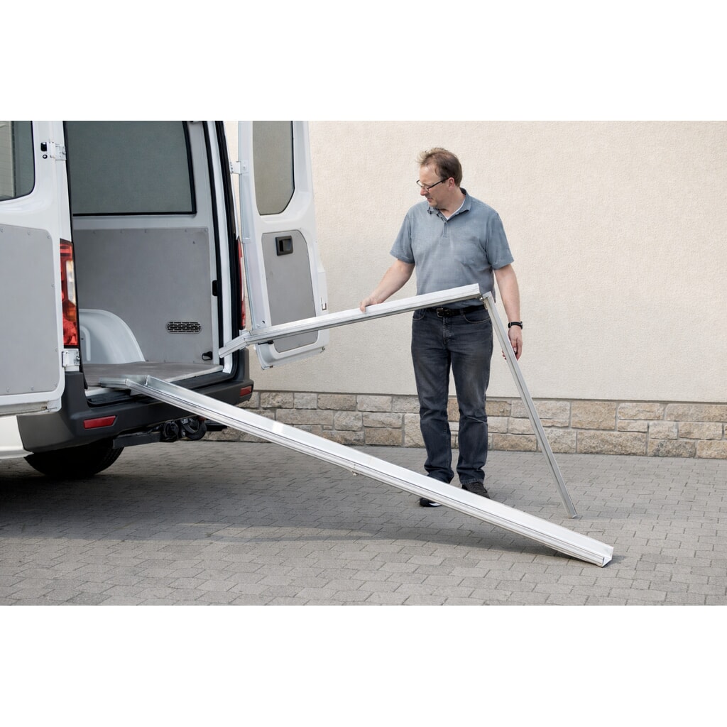 N° de l'image du produit 3 : Rampes de chargement Altec ABS-F, pliables, capacité de charge 400 kg, Lxl 1 500 x 235 mm