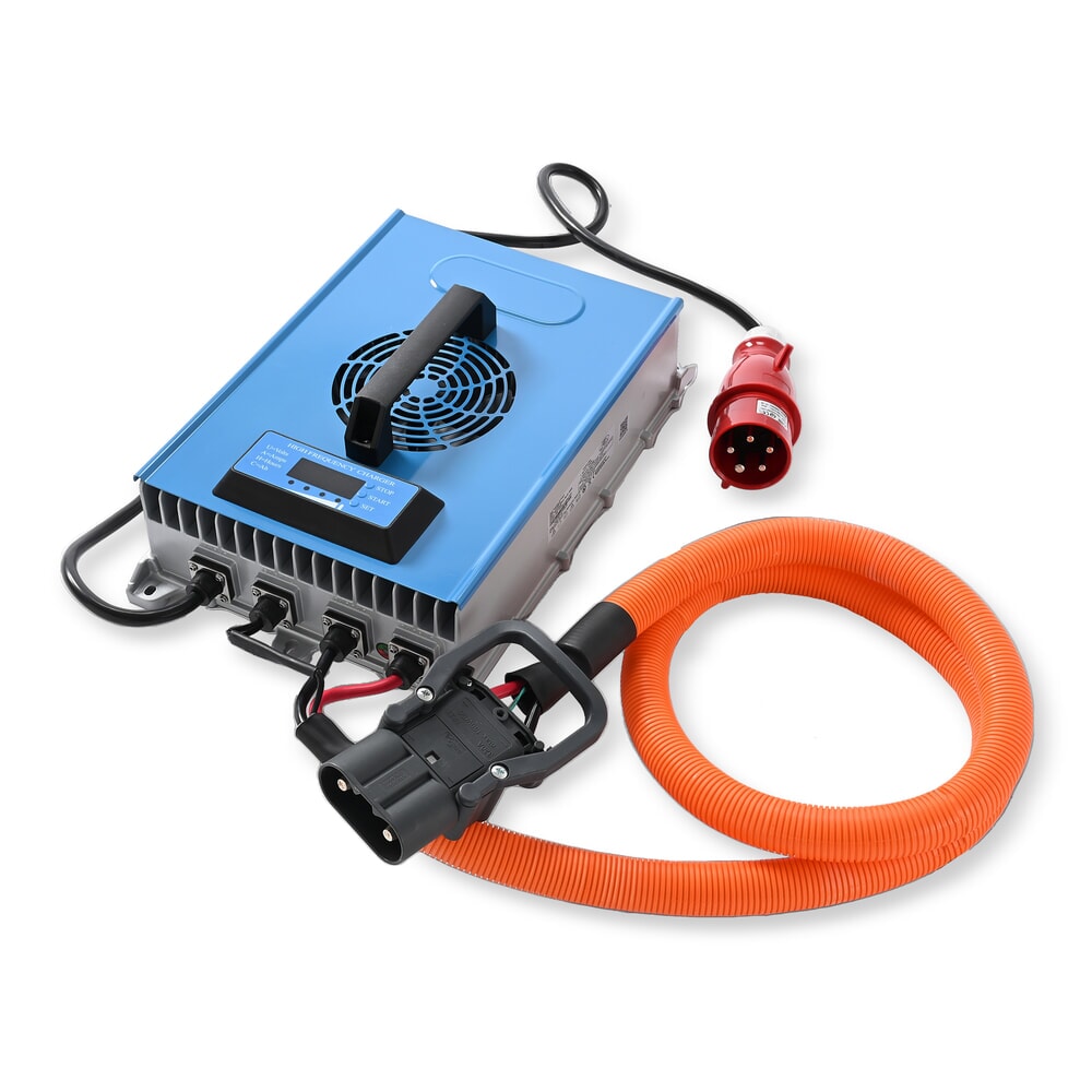 Illustration du produit: Chargeur de batterie externe D400, 80 V, 60 A, CEE rouge 32 A, 5 broches - 3P+N+E pour chariot élévateur électrique AntOn by Jungheinrich CBH 2.0