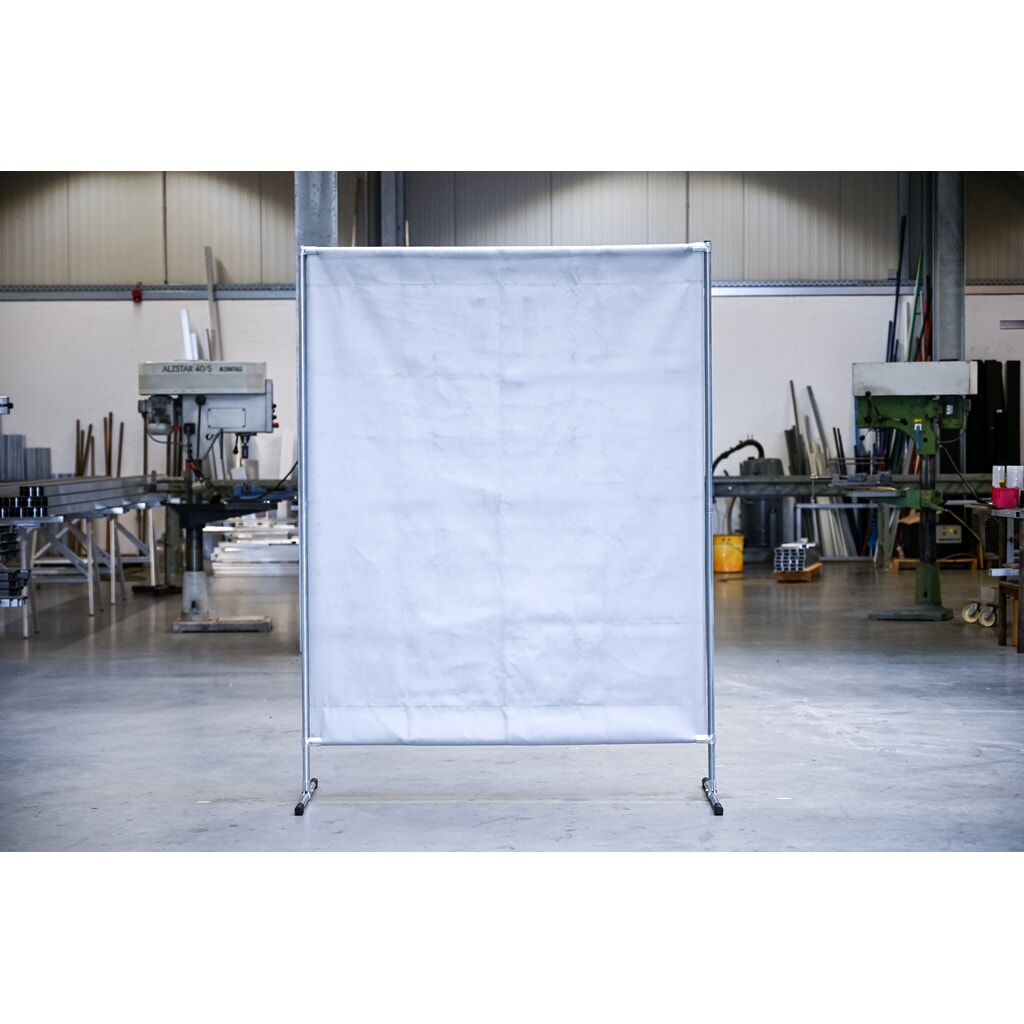 Illustration du produit: Écran de protection pour soudeur, housse de protection thermique / contre les éclaboussures conforme DIN EN 13501-1, lxH 1 400 x 2 000 mm, gris/argent