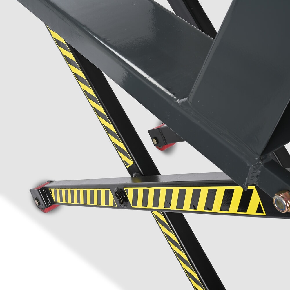 N° de l'image du produit 2 : Transpalette à ciseaux HEMMDAL PTM 1.0 Scissor, capacité de charge 1 000 kg, longueur des fourches 1 150 mm, polyuréthane, galets simples