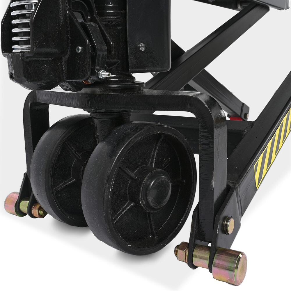 N° de l'image du produit 8 : Transpalette à ciseaux HEMMDAL PTM 1.0 Scissor, capacité de charge 1 000 kg, longueur des fourches 1 150 mm, polyuréthane, galets simples