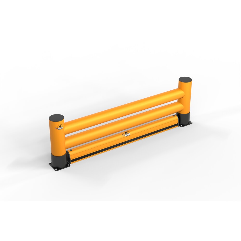 N° de l'image du produit 1 : A.M.P.E.R.E. Barrière de déflecteur Rack Mammut® Extra avec barrière de sol, version double, longueur 2,00 m
