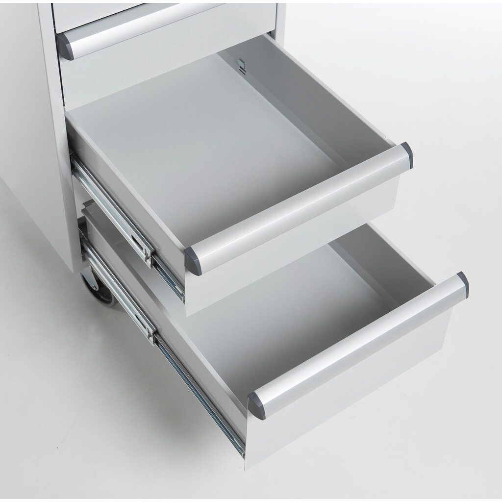 N° de l'image du produit 3 : Bloc-tiroirs TRESTON 45/56-2 standard, ESD, H x l x P 700 x 450 x 520 mm, tiroirs : 2x 100 mm, 2x 150 mm, avec roulettes