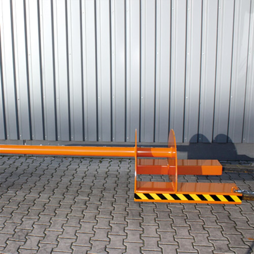 N° de l'image du produit 3 : Eichinger® Support d’éperon sur bras de fourche 1 000 kg, longueur 2 800 mm, diamètre de l’éperon 85 mm, gris anthracite