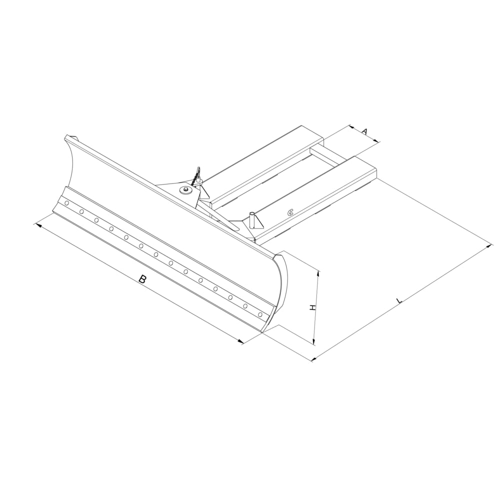 N° de l'image du produit 6 : Eichinger® Pelle chasse-neige, largeur de lame 1 500 mm orangé pur, acier