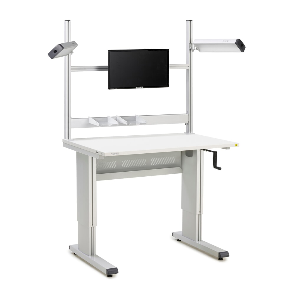 Profilé à caisson BP pour table de travail TRESTON WB, ESD, longueur 985 mm N° de l'image du produit 3 : Profilé à caisson BP pour table de travail TRESTON WB, ESD, longueur 985 mm