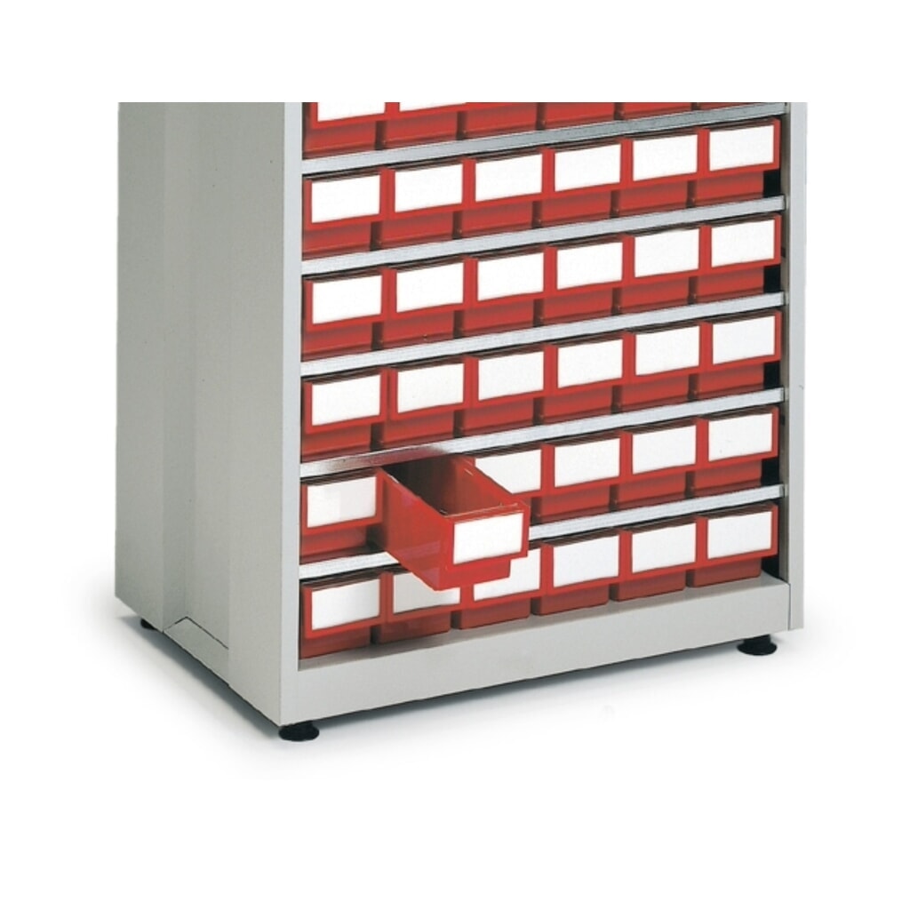 Système de rangement à tiroirs, 48 tiroirs, rouge N° de l'image du produit 4 : Système de rangement à tiroirs, 48 tiroirs, rouge
