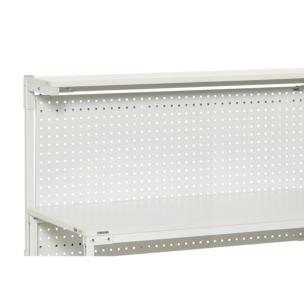 Panneau perforé pour systèmes de poste de travail ergonomiques, pour largeur 1 200 mm N° de l'image du produit 3 : Panneau perforé pour systèmes de poste de travail ergonomiques, pour largeur 1 200 mm