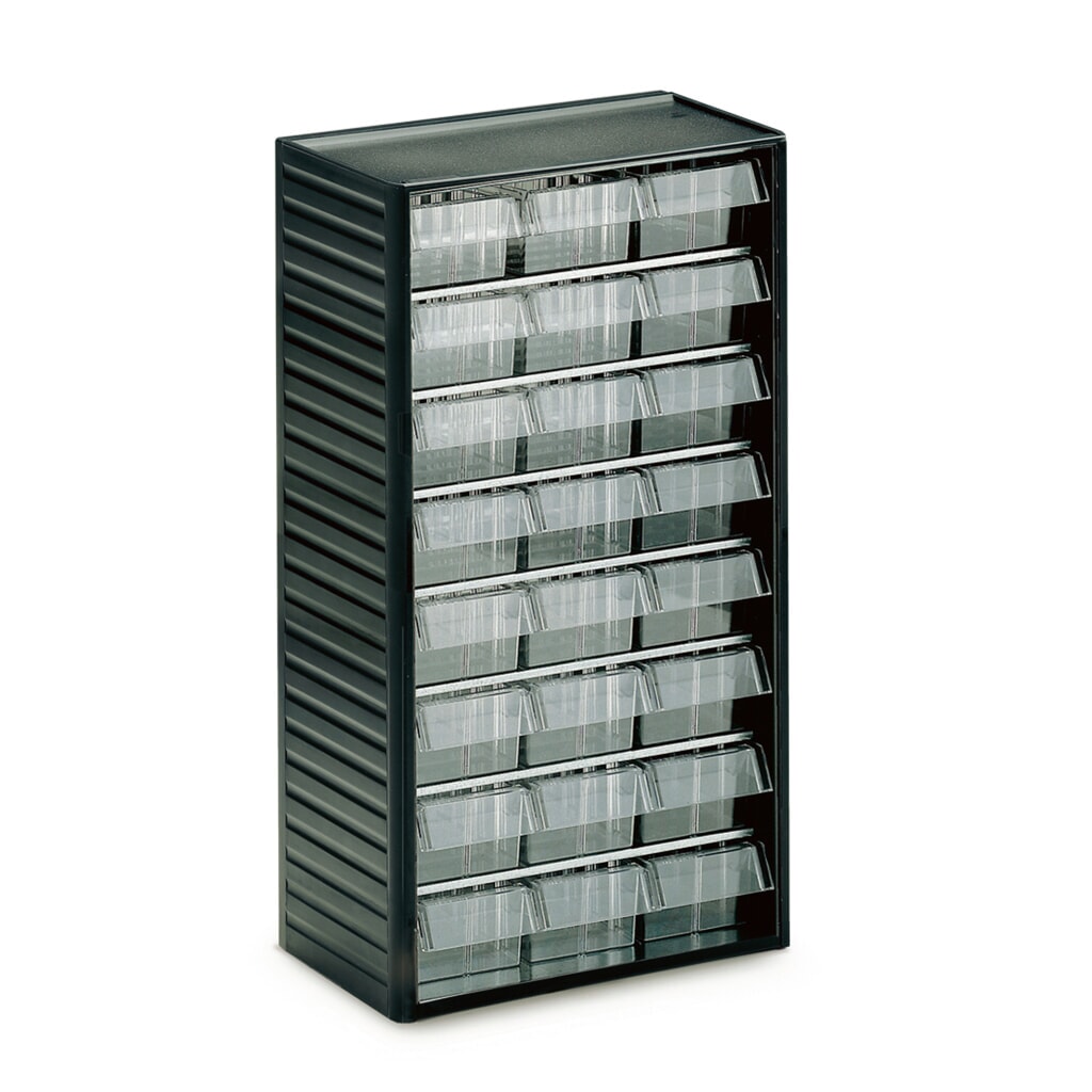 Système de rangement pour petites pièces Premium, hauteur 550 mm, 24 tiroirs, largeur 92 mm Illustration du produit: Système de rangement pour petites pièces Premium, hauteur 550 mm, 24 tiroirs, largeur 92 mm