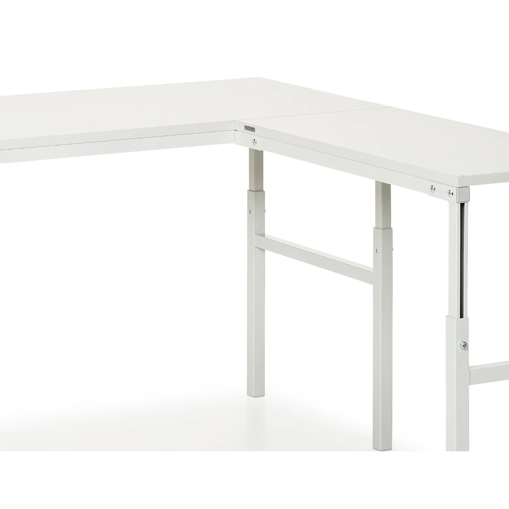 N° de l'image du produit 3 : Table d’angle d’appoint pour système de poste de travail, réglable en hauteur, capacité de charge 150 kg, l x P 1 200 x 700 mm