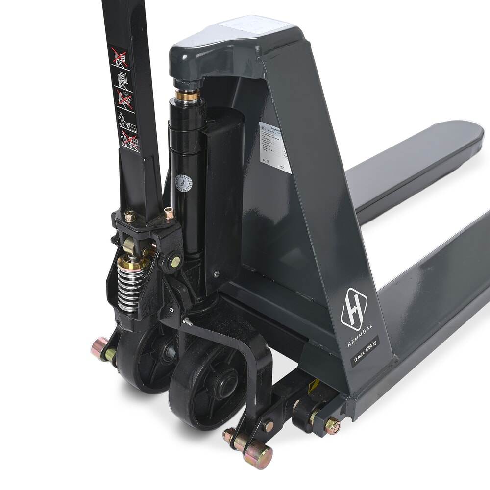 N° de l'image du produit 9 : Transpalette à ciseaux HEMMDAL PTM 1.0 Scissor, capacité de charge 1 000 kg, longueur des fourches 1 150 mm, polyuréthane, galets simples