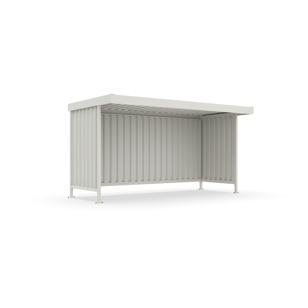N° de l'image du produit 8 : wsm® abri à vélos Leipzig, toit plat avec acrotère, pour 8 vélos