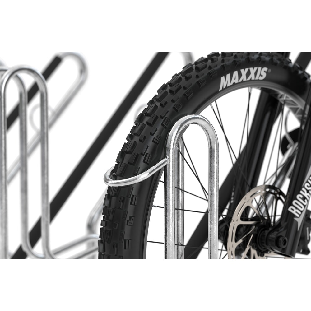 N° de l'image du produit 4 : wsm® abri à vélos Professional Köln, vitrage ESG, éclairage intégré, en kit, pour 6 vélos, H x l x P 2440 mm x 3180 mm x 2165 mm