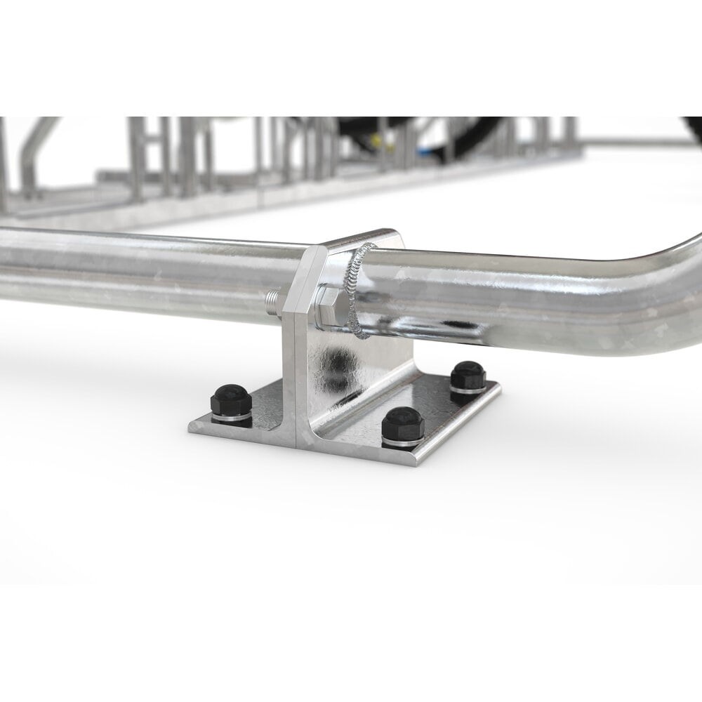N° de l'image du produit 2 : wsm® abri à vélos Siegen, toit monopente en tôle trapézoïdale, pour 8 vélos