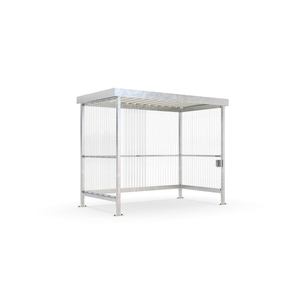 Illustration du produit: wsm® abri pour fumeurs Jena Maxi, PVC ondulé, en kit