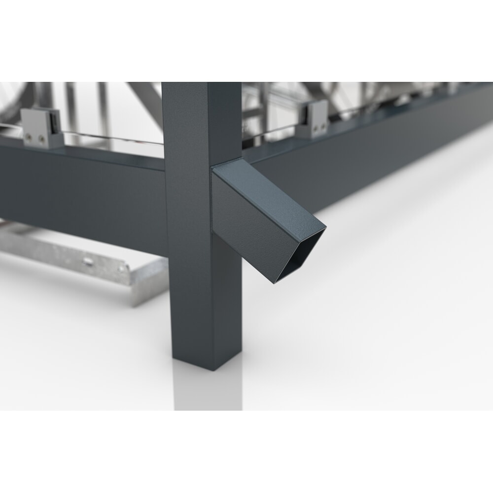 N° de l'image du produit 6 : wsm® abri pour fumeurs Professional Köln, vitrage ESG, éclairage intégré, en kit, H x l x P 2440 mm x 2165 mm x 2165 mm